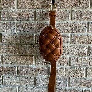 Steve Madden Brown Quilted Women's Belt Bag NEW